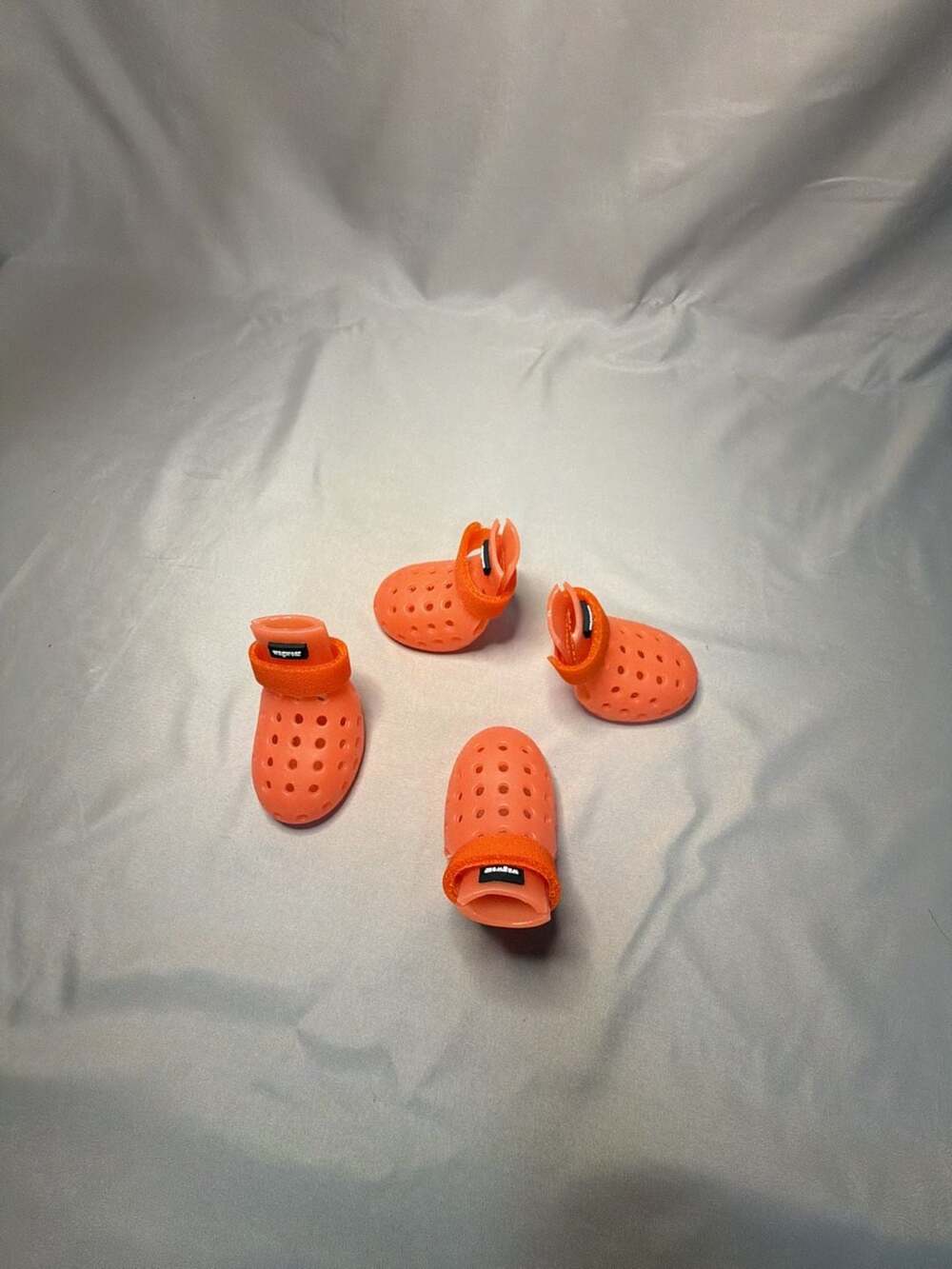 Wagwear WagWellies Mojave Dog Boots in Neon Orange, Size XS - Picture 3 of 8